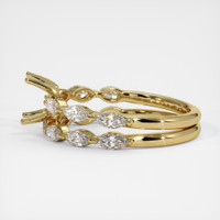 18K Yellow Gold Accent Stones Ring Setting Image