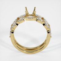 18K Yellow Gold Accent Stones Ring Setting Image