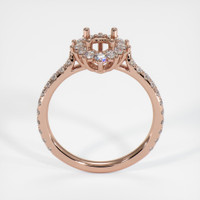 14K Rose Gold Pave Ring Setting Image