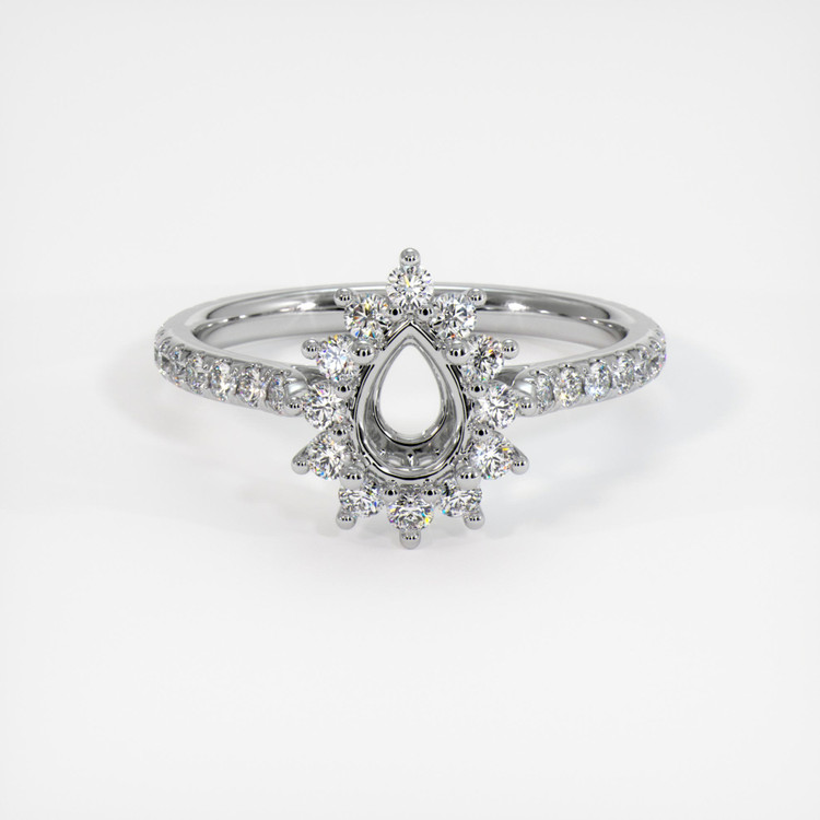 Silver Pave Ring Setting