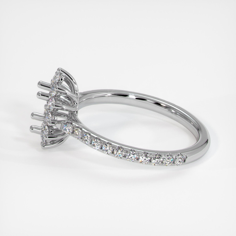 Silver Pave Ring Setting