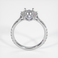 14K White Gold Pave Ring Setting Image