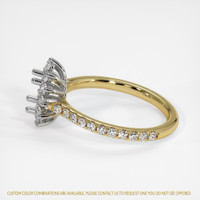 18K White & Yellow Pave Ring Setting Image