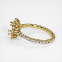 14K Yellow Gold Pave Ring Setting Image