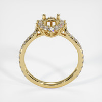 18K Yellow Gold Pave Ring Setting Image