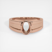 14K Rose Gold Men's Ring Setting Image