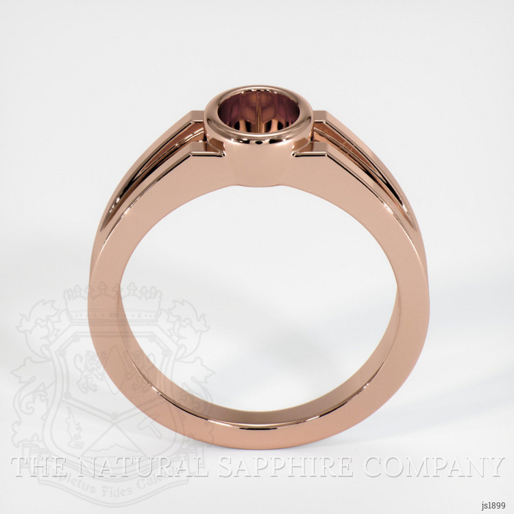 14K Rose Gold Men's Ring Setting