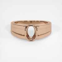 18K Rose Gold Men's Ring Setting Image