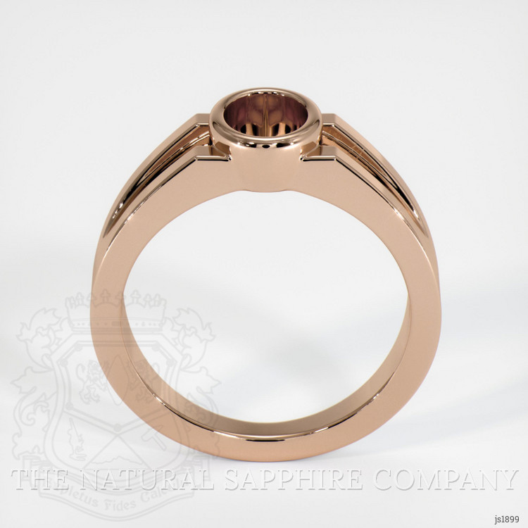 18K Rose Gold Men's Ring Setting