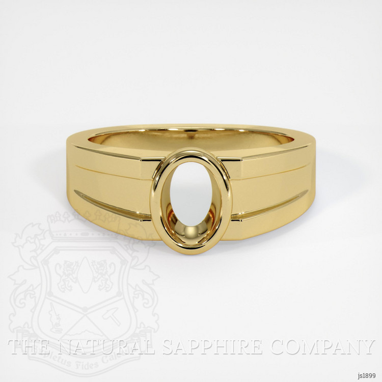 14K Yellow Gold Men's Ring Setting