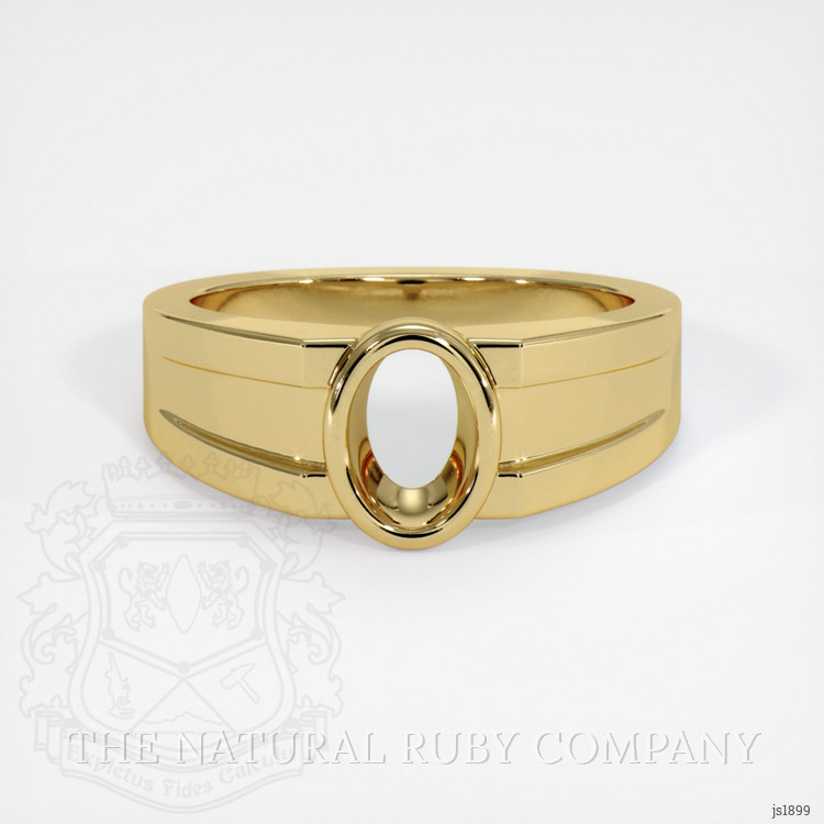 14K Yellow Gold Men's Ring Setting