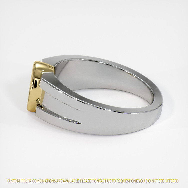 18K Yellow & White Men's Ring Setting