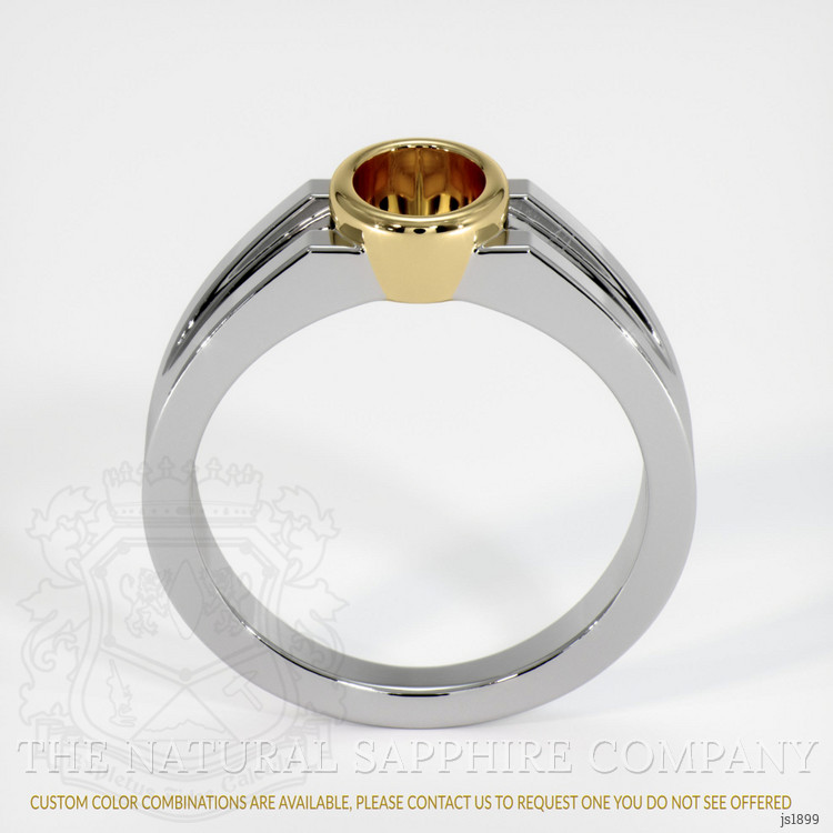 18K Yellow & White Men's Ring Setting