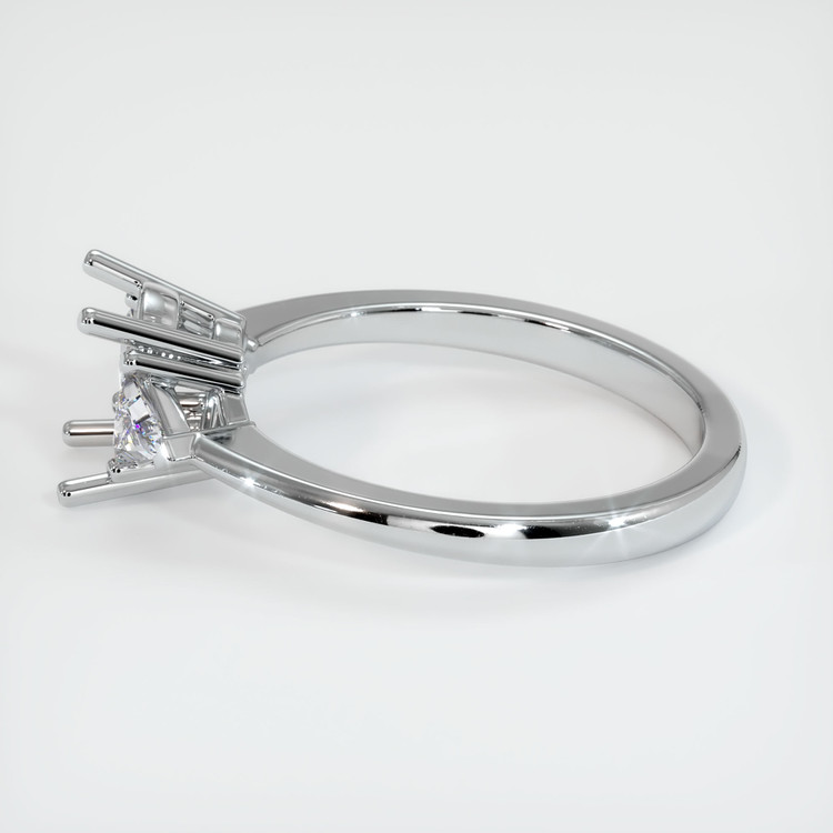 Platinum 950 Three Stone Ring Setting