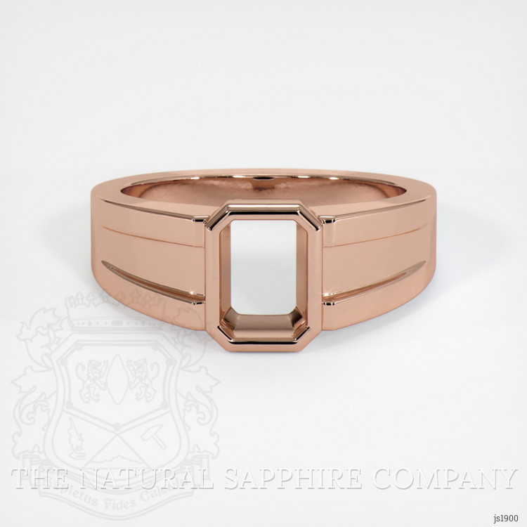 14K Rose Gold Men's Ring Setting