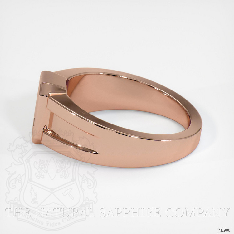 14K Rose Gold Men's Ring Setting
