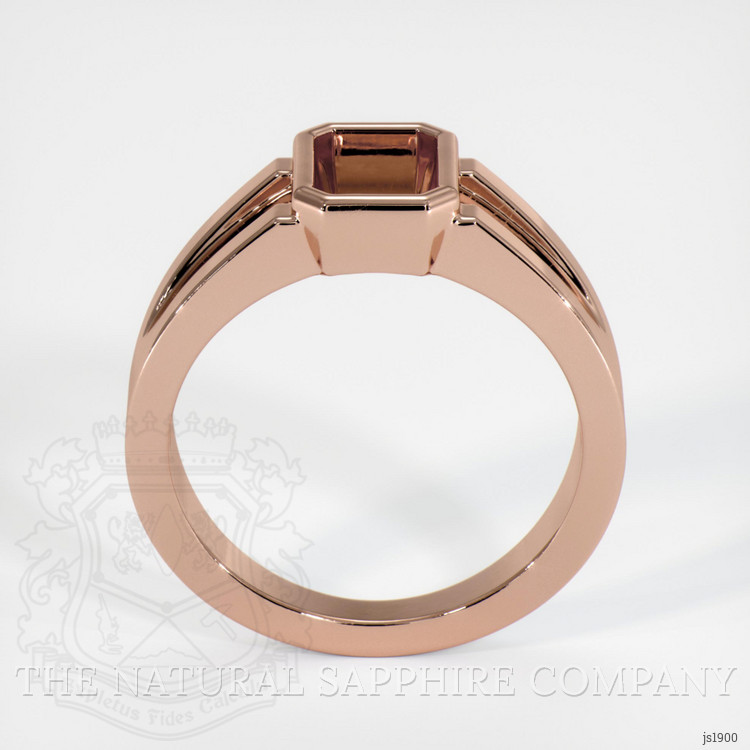 14K Rose Gold Men's Ring Setting