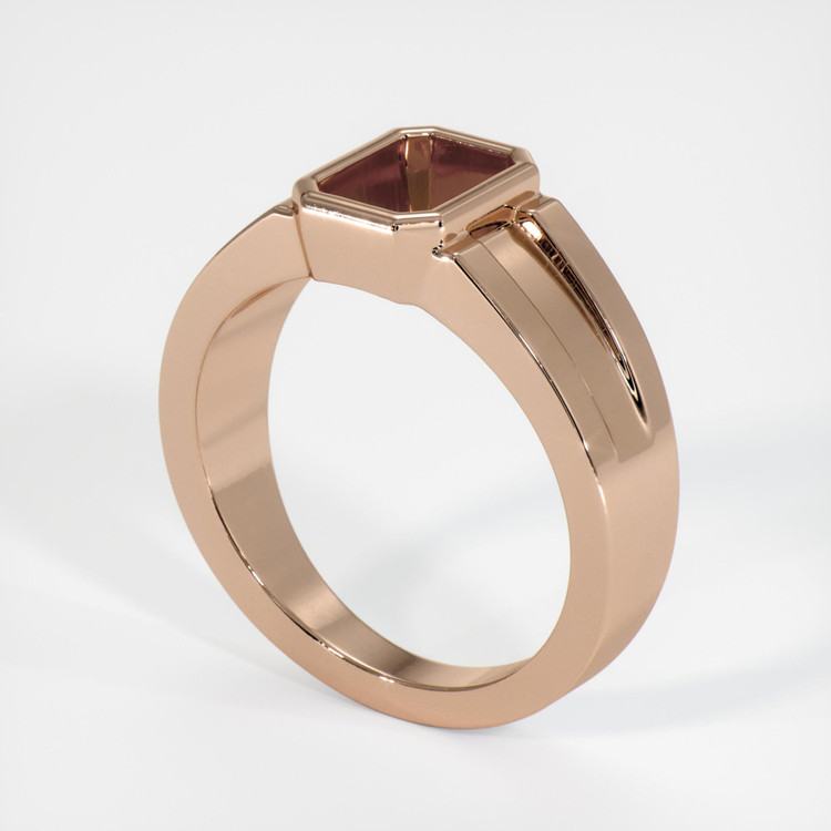 18K Rose Gold Men's Ring Setting