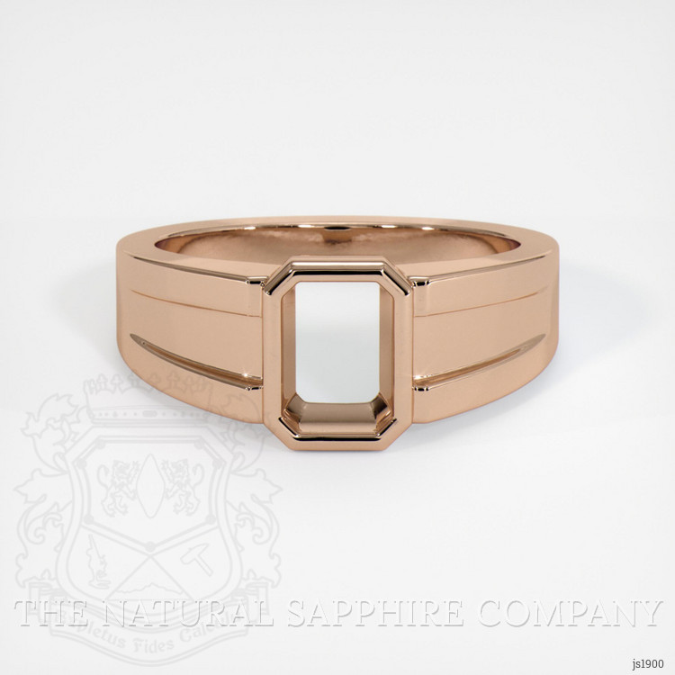 18K Rose Gold Men's Ring Setting
