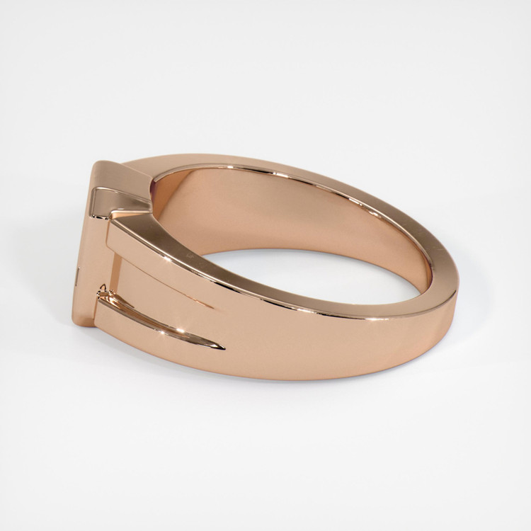 18K Rose Gold Men's Ring Setting