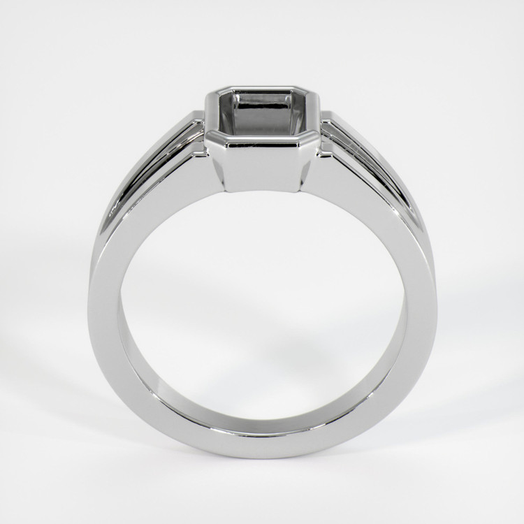 14K White Gold Men's Ring Setting