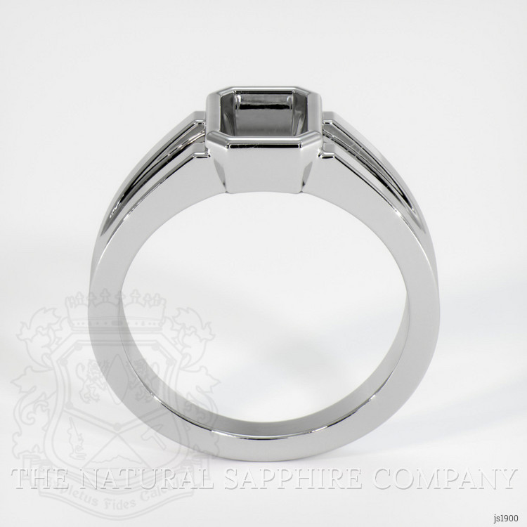 18K White Gold Men's Ring Setting