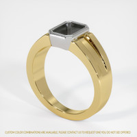 14K White & Yellow Men's Ring Setting Video