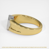 18K White & Yellow Men's Ring Setting Image