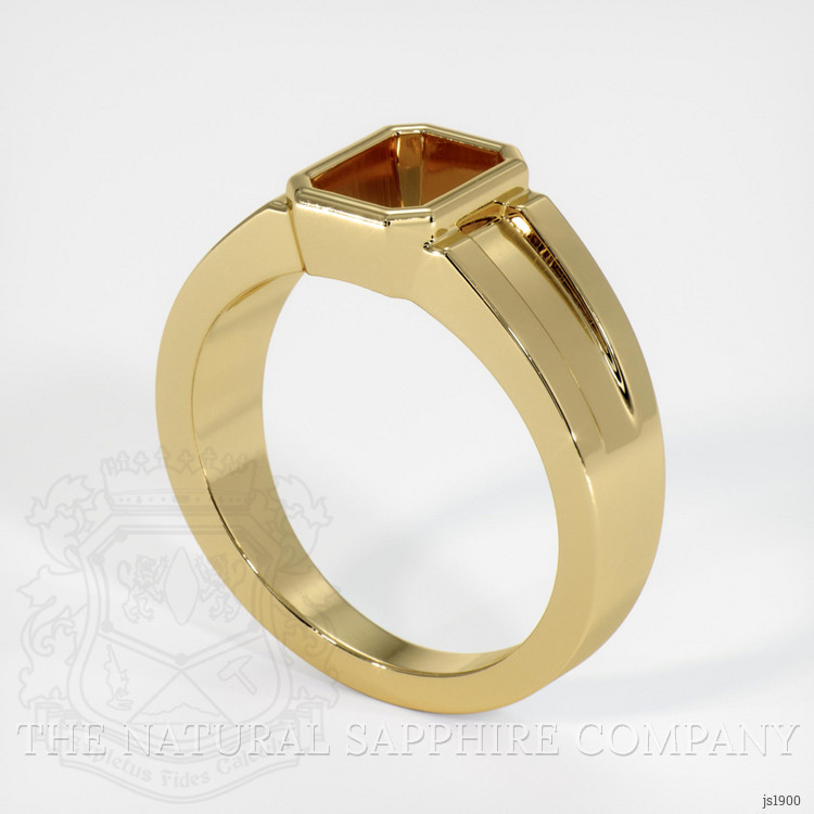 14K Yellow Gold Men's Ring Setting