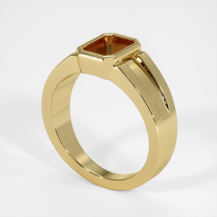 14K Yellow Gold Men's Ring Setting
