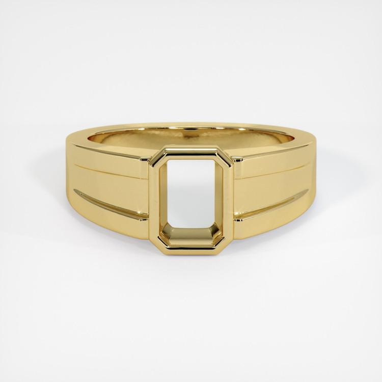 18K Yellow Gold Men's Ring Setting