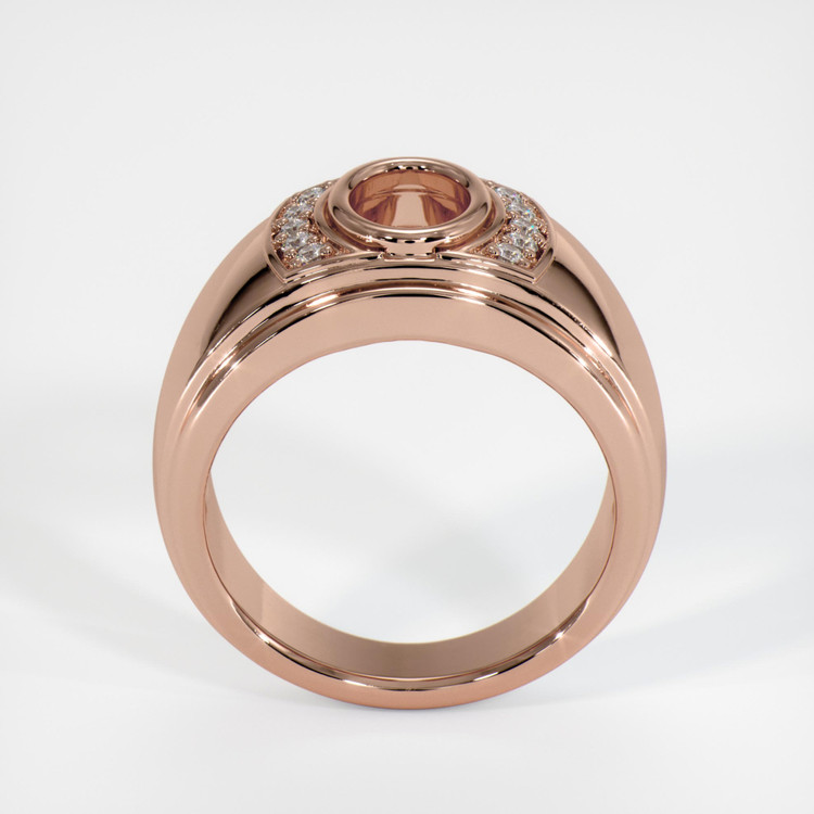 14K Rose Gold Men's Ring Setting