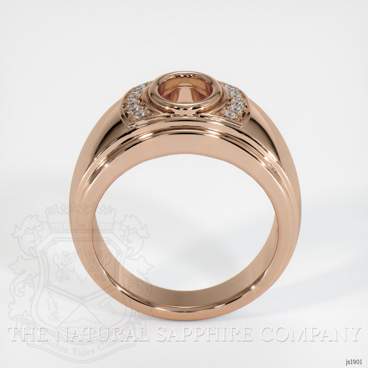 18K Rose Gold Men's Ring Setting