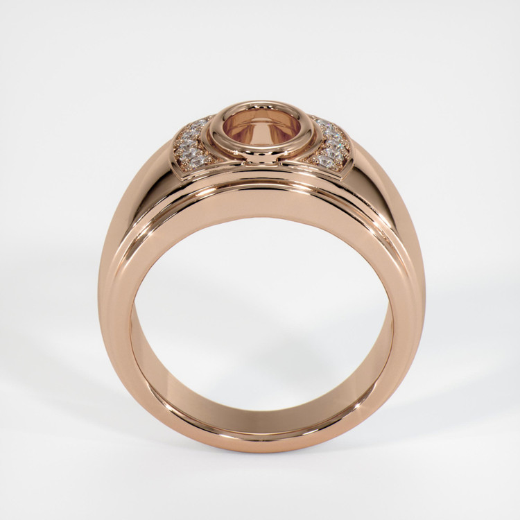 18K Rose Gold Men's Ring Setting