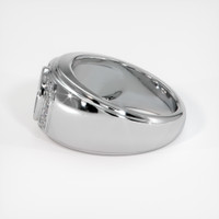 14K White Gold Men's Ring Setting Image