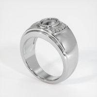 18K White Gold Men's Ring Setting Video