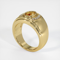 14K Yellow Gold Men's Ring Setting Video
