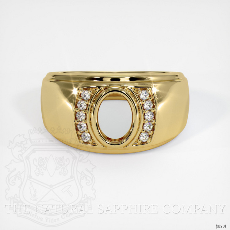 14K Yellow Gold Men's Ring Setting