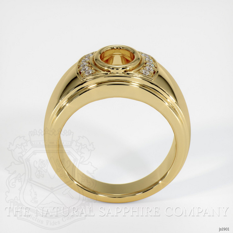 14K Yellow Gold Men's Ring Setting