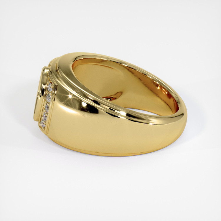 18K Yellow Gold Men's Ring Setting