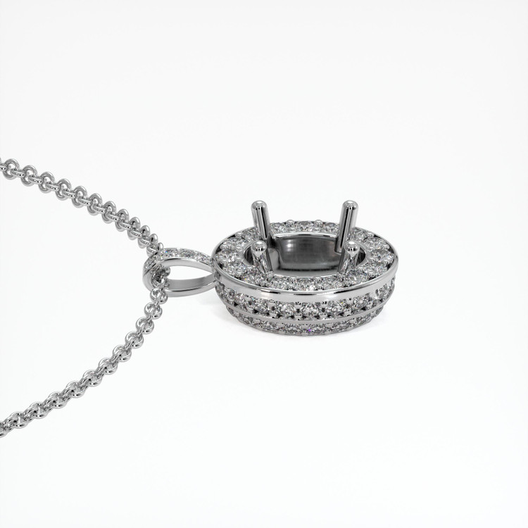 Platinum 950 Pave Pendant Setting