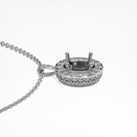 Silver Pave Pendant Setting Image