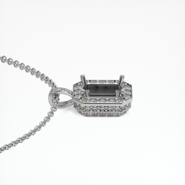 Platinum 950 Pave Pendant Setting