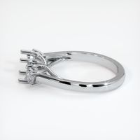 Platinum 950 Three Stone Ring Setting Image