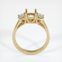 14K Yellow Gold Three Stone Ring Setting Image