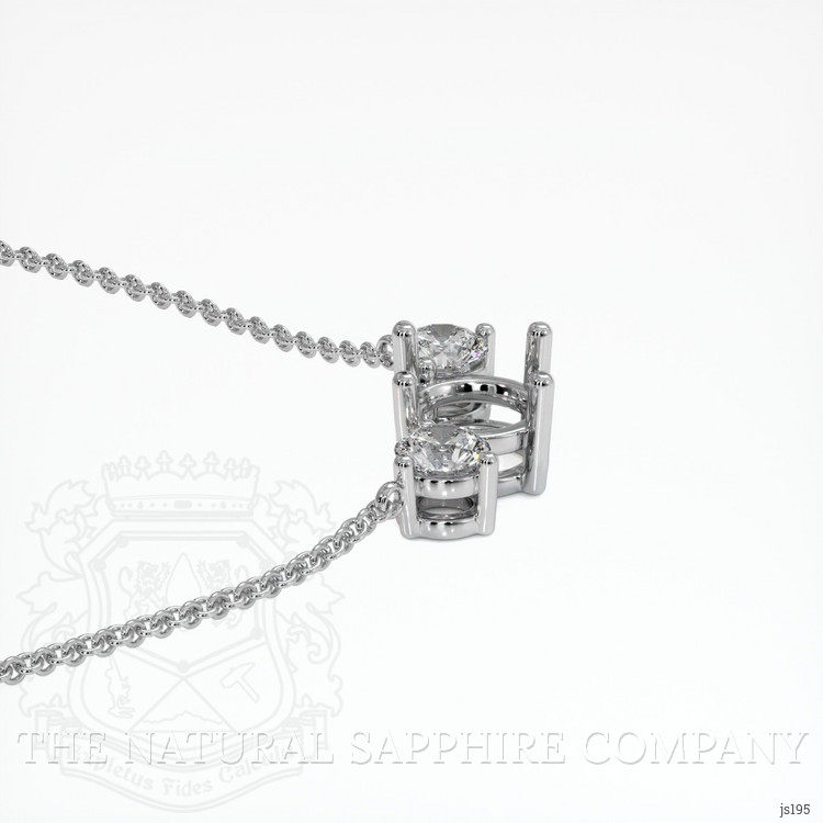 Silver Accent Stones Necklace Setting