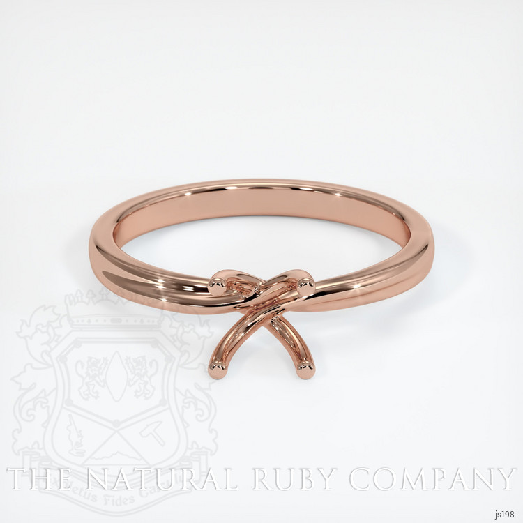 14K Rose Gold Solitaire Ring Setting