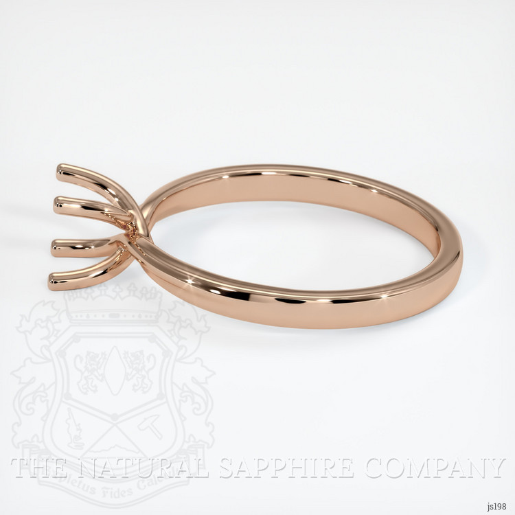 18K Rose Gold Solitaire Ring Setting