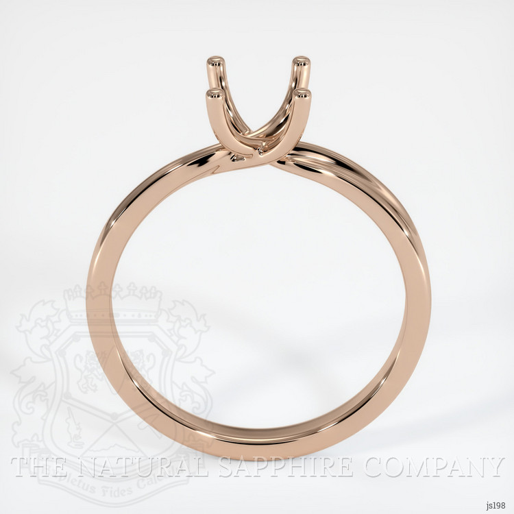18K Rose Gold Solitaire Ring Setting