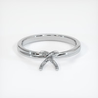 Silver Solitaire Ring Setting Image